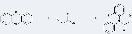 Bromoacetyl bromide can react with 10H-phenothiazine to get 10-bromoacetyl-10H-phenothiazine